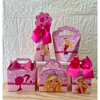 Kit Festa Barbie Personalizados Lembrancinhas Caixinhas para festas PEGUE E MONTE