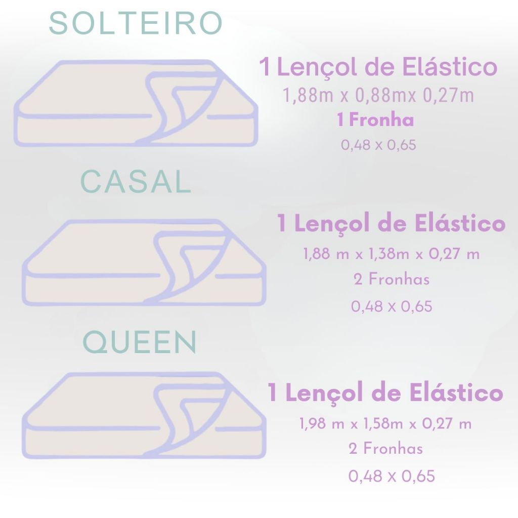 Jogo de Lençol 03 Peças 400 Fios Cama Casal Queen Micropercal Extra ...