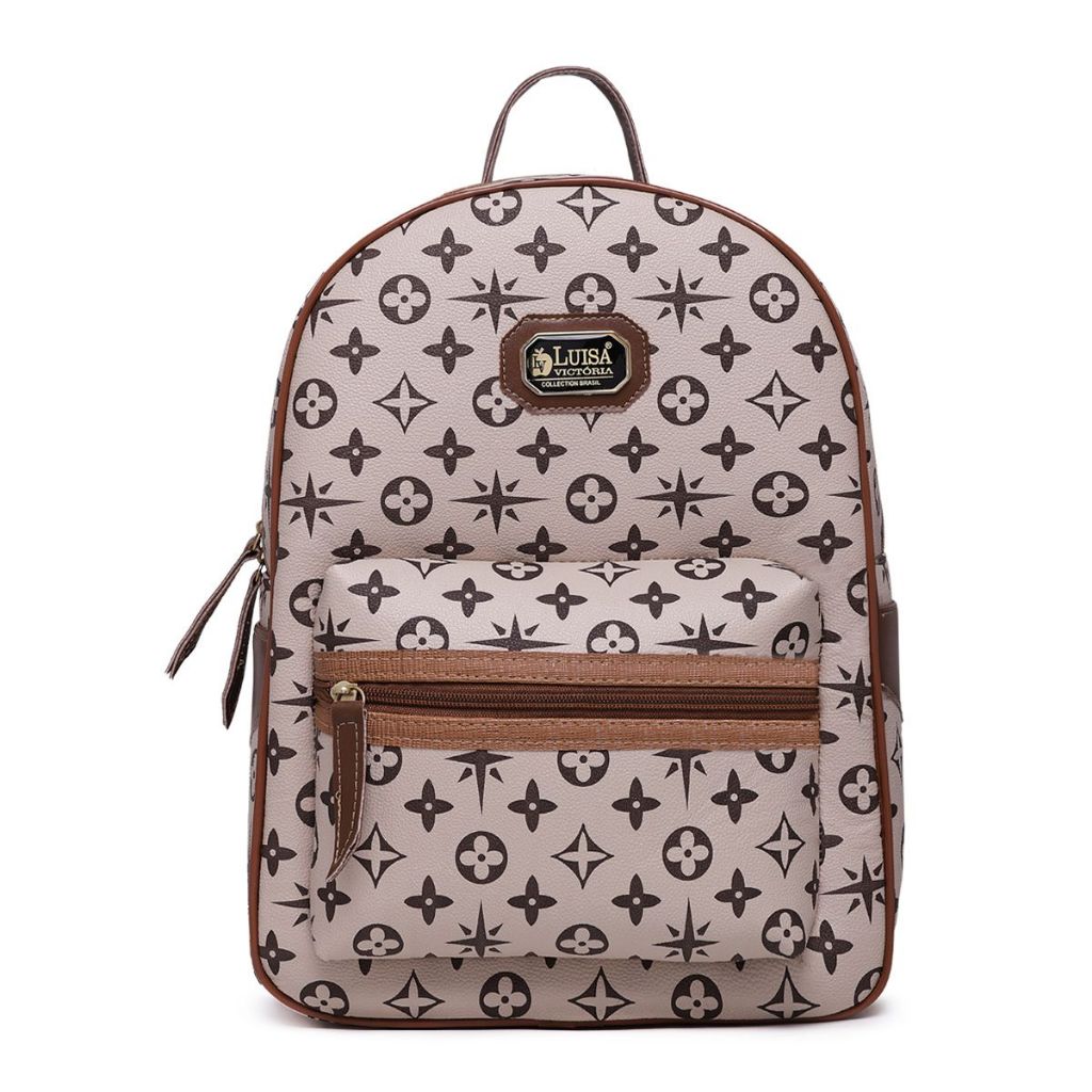 Bolsa Mochila De Ombro Reforçada Media Couro Ecologico Escolar Feminina Faculdade Promoção