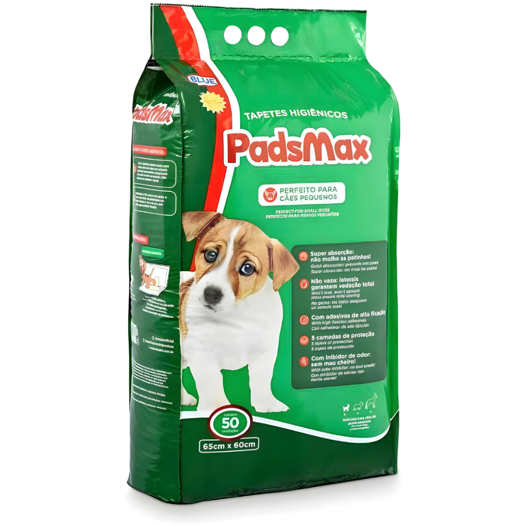 Tapetes Padmax 65x60cm 50 unidades premium alta qualidade | Shopee Brasil