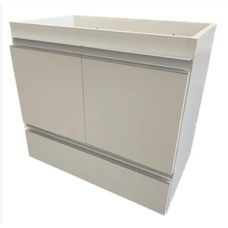Gabinete 55Lx55Ax40P Puxadores em Aluminio 100 % Mdf Móveis Banheiro JTR com Gaveta JTR Com Gaveta