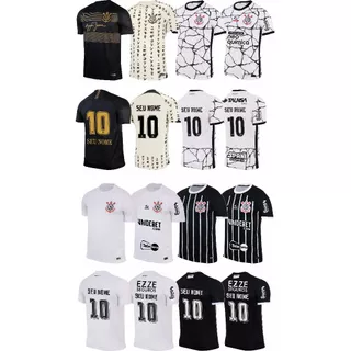 Camisas Timão Personalizadas Nome e Numero