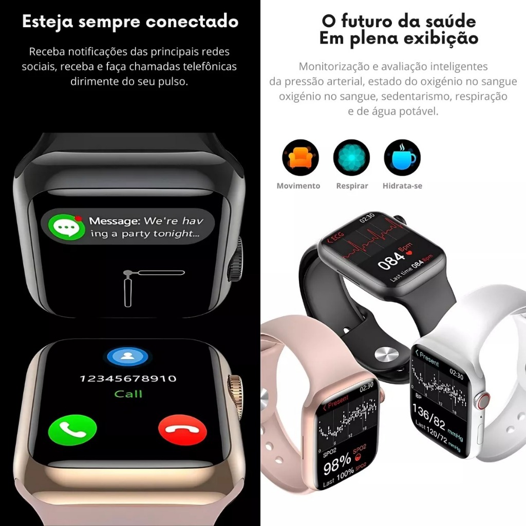 Relógio Smartwatch X Mini Serie 10 38mm Amoled Chatgpt Gps