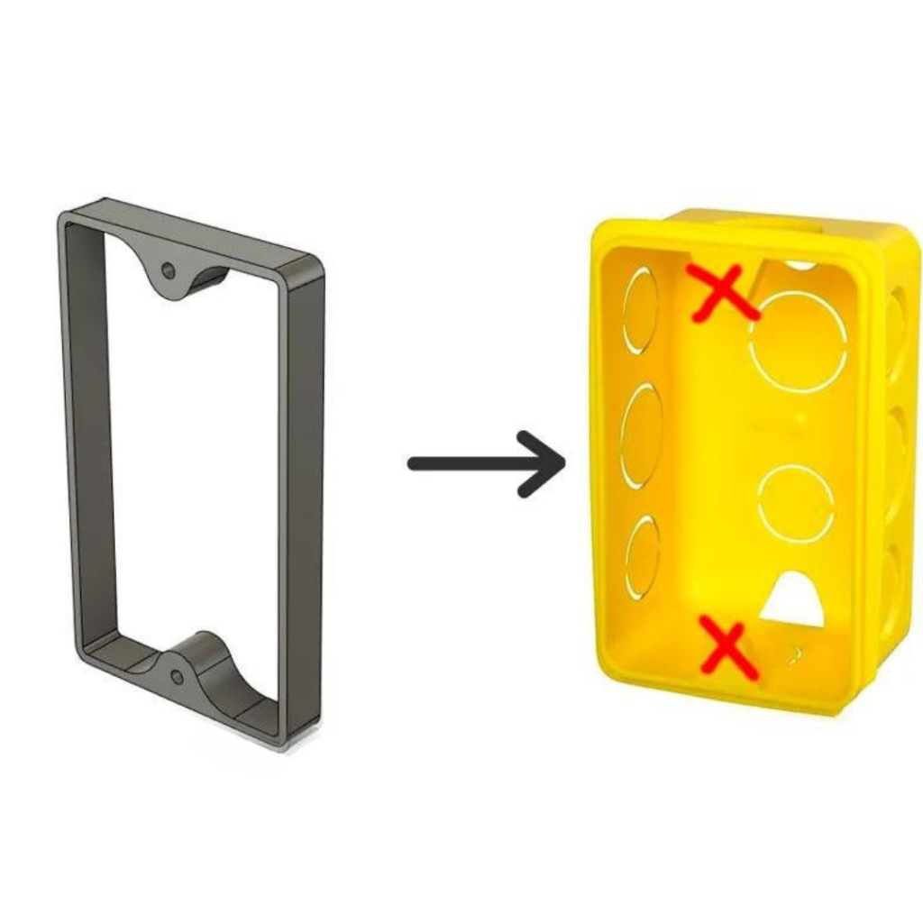 Reparo de Tomada 4x2 Universal Orelha De Caixinha