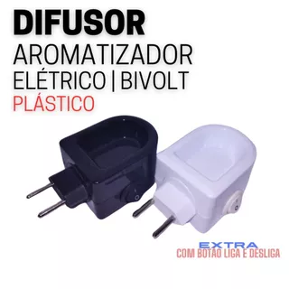 1 Difusor Aromatizador Elétrico 15ml de Ambientes Plástico Bivolt 20m2 por 4hs | Óleos Essencias