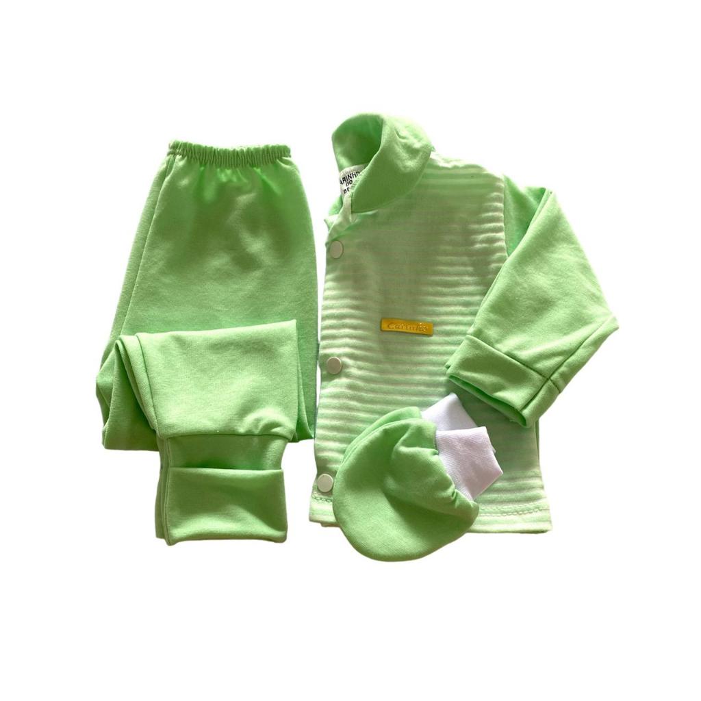 Pagão Kit c/3 pçs de bebe recem nascido menino. em Oferta na Shopee