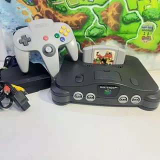 Nintendo 64 Completo Com Jogo N64