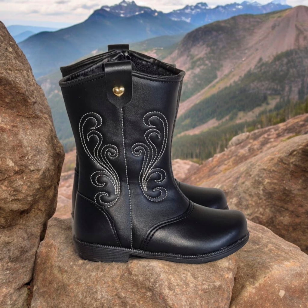 Bota feminina infantil festa junina country blogueira estilo