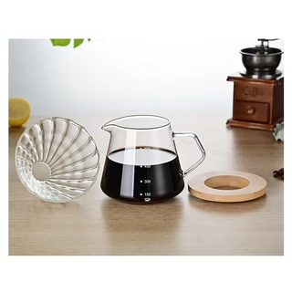 Cafeteira Raleo V60-02 Manual C/ Filtro De Vidro Para Café