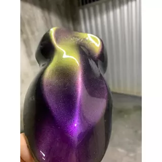 Tinta automotiva poliester camaleão roxo/verde/dourado 450/900ml