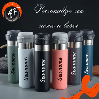 A Garrafa Térmica Quick Flip 710ml com Personalização do nome a laser