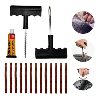 Kit Reparo Pneu Moto Carro Sem Câmara Profissional Com 5 a 30 Macarrao em Oferta na Shopee