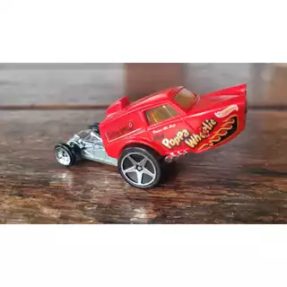 Hot Wheels - HW Poppa Wheelie Vermelho - HW Off-Road 2014 (Fora da Embalagem) - Main Line 1:64