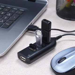 Hub USB 2.0 4 Portas USB tipo A Fêmea Saída USB tipo A Macho Notebook