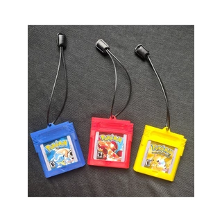 Chaveiro Cartucho Fita Game Boy Pokémon Kit com 3 Unidades