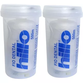 Kit Fio Dental Hillo - 2 Unidades de 500 Metros - Envio Imediato em Oferta na Shopee