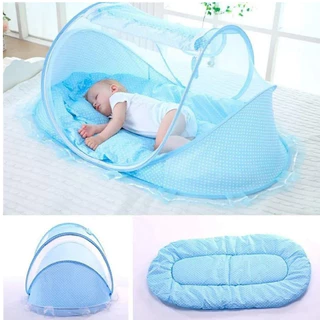 Mini Mosqueteiro Cama Berço Infantil Tenda Cercadinho Portátil para Bebês Dobrável Confortável c/Música