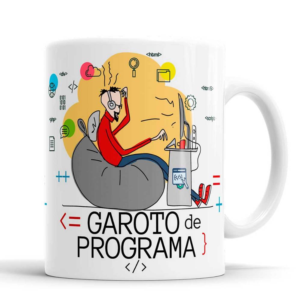 Caneca Garoto De Programa Programador | Shopee Brasil