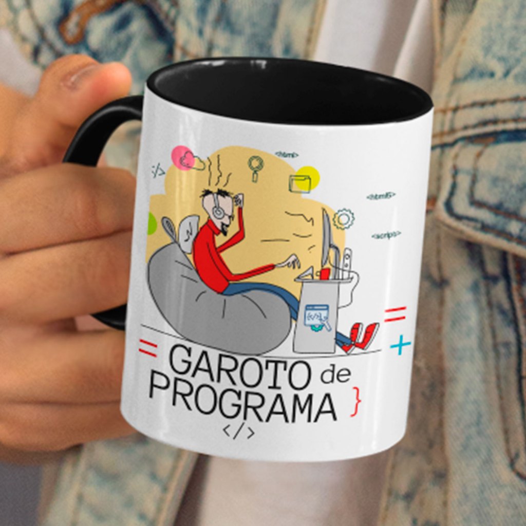 Caneca Garoto De Programa - alca e interior preto | Shopee Brasil