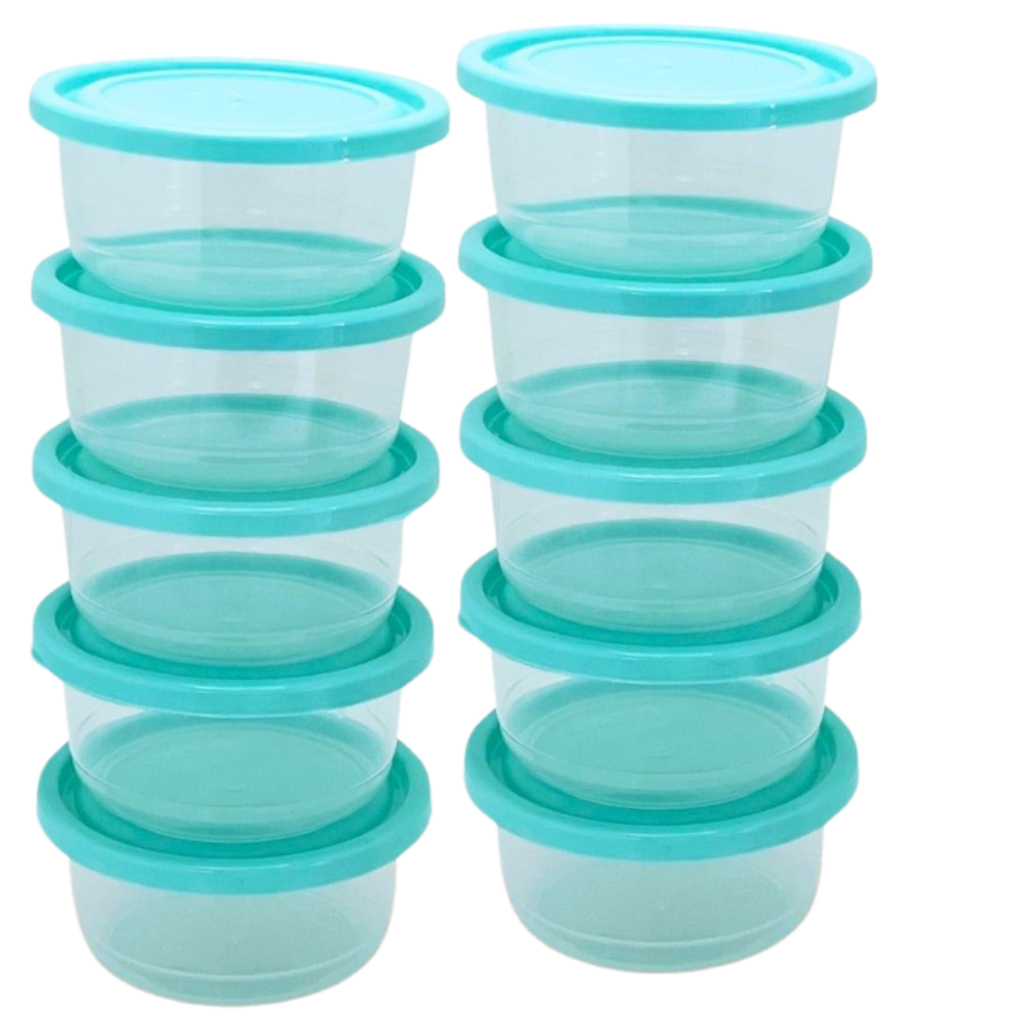 10 Potes 270ml Potinhos Organizadores BPA Free Alimentos Freezer Geladeira Microondas