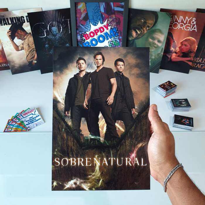 Sobrenatural Placa decorativa mdf quadro decoração presente / Série / Supernatural / Winchester