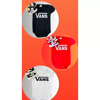 Kit body + Sapatinho para bebê Vans body de marca body de skatista tênis para bebê