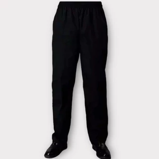Calça Preta Oxford Para Pizzaiolo Trabalho Padaria Cozinha