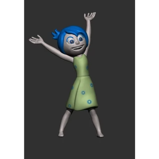 Divertidamente Emoção Alegria / Joy - Inside Out - Action Figure Colecionável - 3D