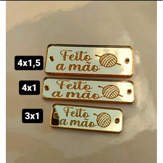 10 Etiquetas Acrilico COM ESCRITA Feito a mao