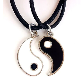 Colar Duplo Ying Yang Amizade/Best Friends-Namorados