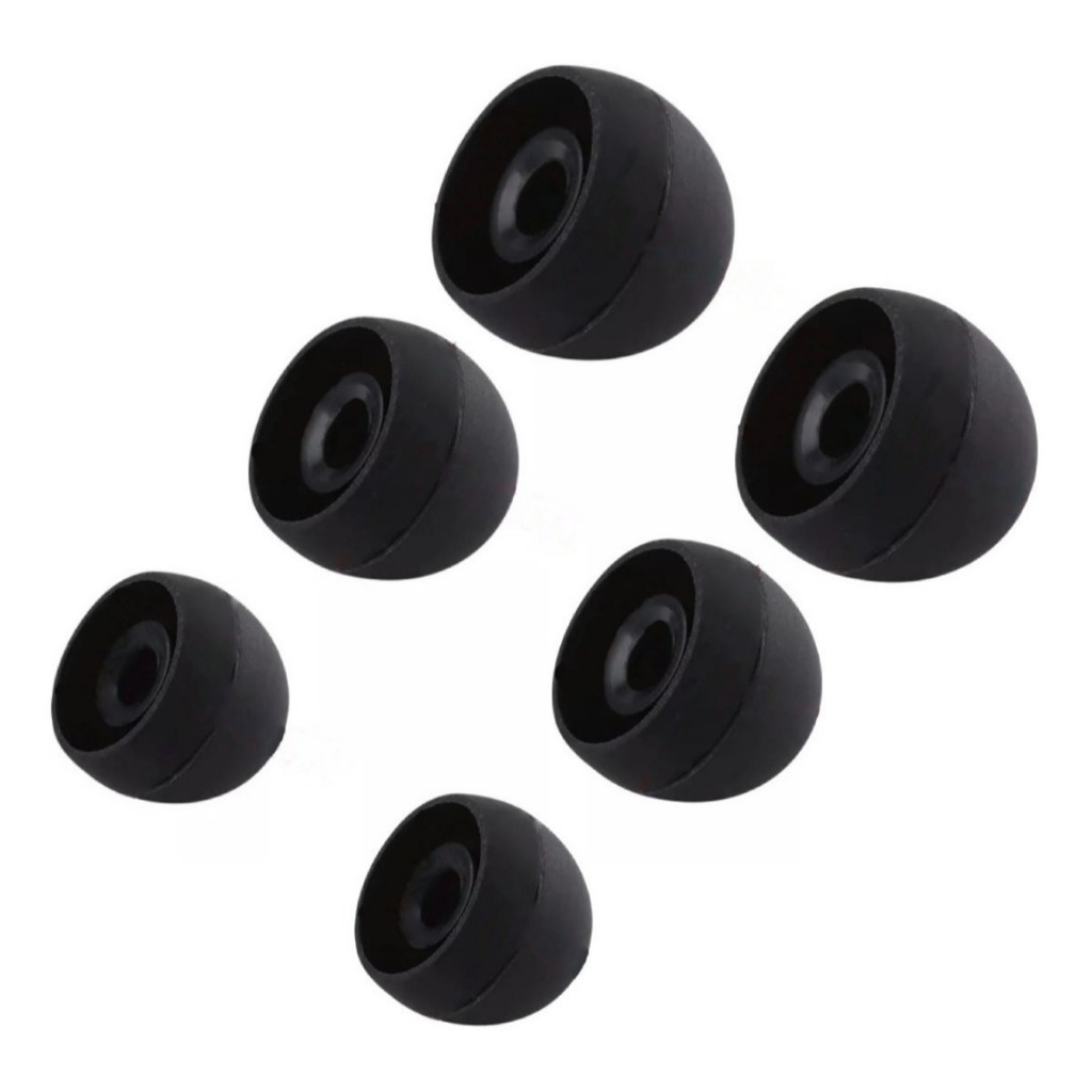 Kit 12 Peças Borracha Borrachinha Fone De Ouvido Macia Flexível Silicone