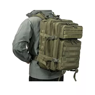 Mochila Militar Tática Masculina Feminina Grande 50 Litros acompanhar 1 bandeira de presente