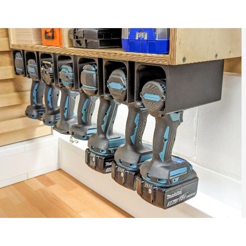 Suporte Universal para furadeira sem Fio / Bateria (Makita, De Walt, Bosch, Festool, ....)