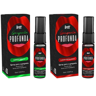 Gel Garganta Profunda Sabor Morango Menta Canela Suction 15Ml Intt em Oferta na Shopee