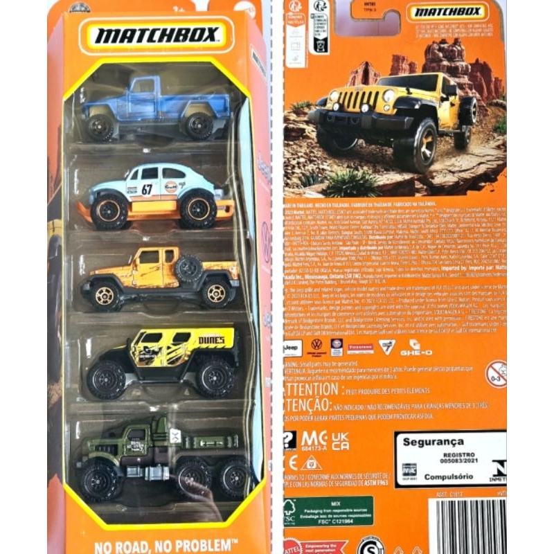 Matchbox off road 5 pack clearance