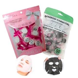 Kit 200 Máscaras Facial Desidratada Comprimido Compactada Para Skin Care