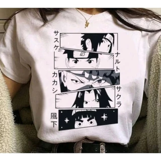 Camiseta Feminina Naruto Sasuke Rock Lee Sakura Kakashi 100% Algodão