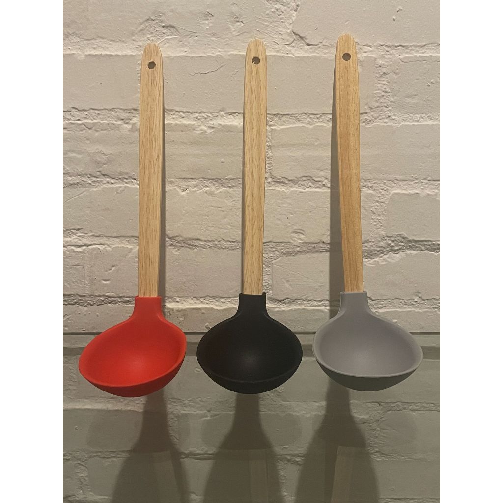 Concha De Silicone com cabo de madeira Cozinha