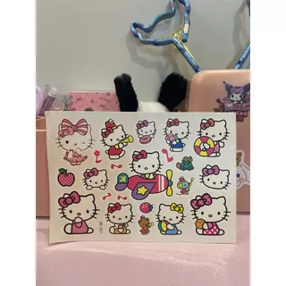 Tatuagem linda, temporária e removível da Turma da Hello Kitty