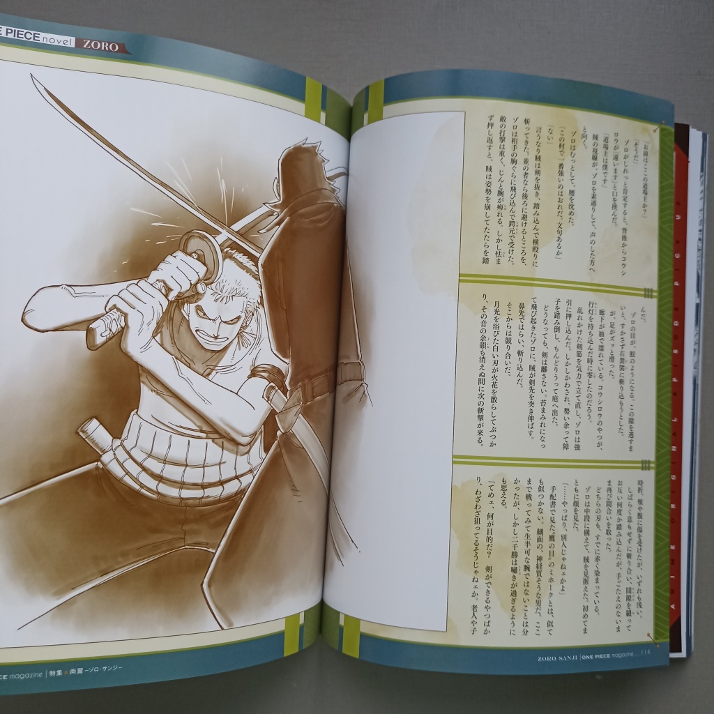 Livro One Piece Magazine 18 em japonês - Zoro e Sanji