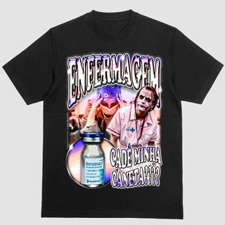 T shirt Camiseta Enfermagem Area da Saúde Meme Coringa Enfermeiro