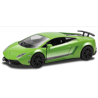 Miniatura Lamborghini Gallardo LP 570-4 Superleggera RMZ 1:36 Metal e Fricção Verde Brilhante