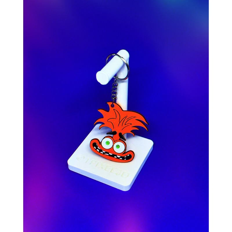 Chaveiro Ansiedade/ Anxiety - Divertidamente / Inside Out - 3D