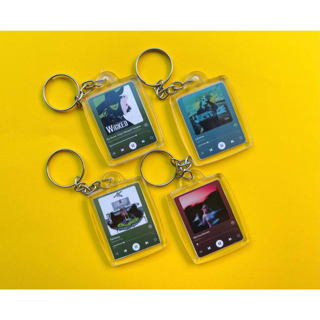 Chaveiro Personalizado Música Spotify (Mande no chat as informações)