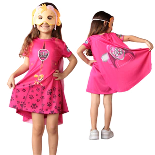Roupa Fantasia Infantil Patrulha Canina Skye