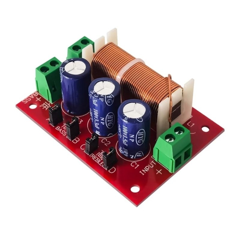 Crossover Divisor De Frequência 400w 2 Vias Alto-Baixo 4-16 Ohms Filtro Ajustável