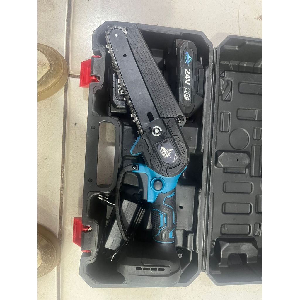 Moto Serra A Bateria Mini Serra Eletrica 24v Bivolt-6polegado