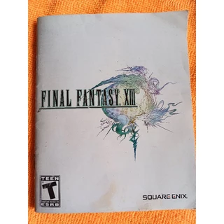 Manual jogo ps3 final fantasy,XIII