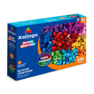 Brinquedo Blocos De Montar Infantil Educativo Pedagógico - Brinquedos Xalingo compatível com LEGO