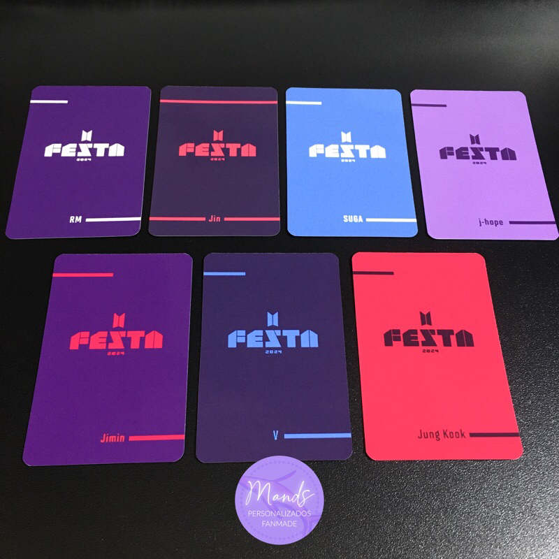 Photocards Festa 2024 11° Aniversário ARMY Zone FANMADE | Shopee